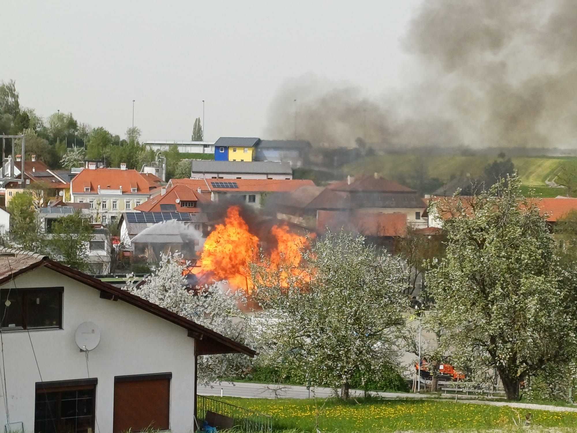 Brand Lagerhalle Firma Hamminger